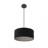 Distribuidor - Lâmpadas Diversas | Colgantes Moderno | COLGANTE TANIA 1XE27 NEGRO/NEGRO-MADERA GRIS REGX40X40 CM Ref: 188394009